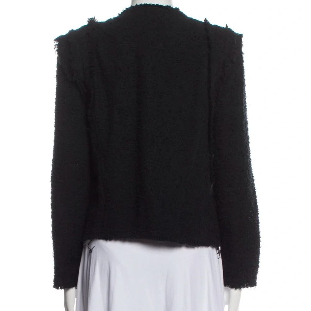 IRO Black Fringe Luxurious Black Jacket - Picture 3 of 13